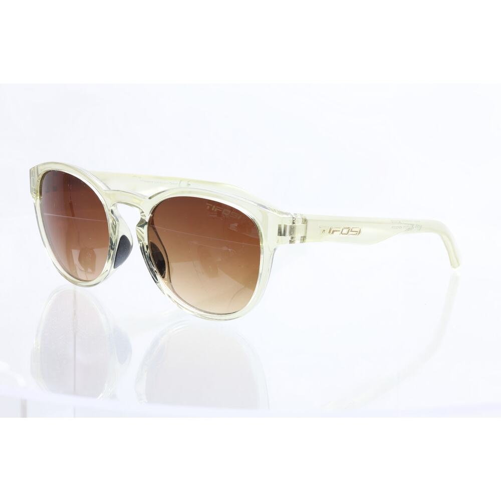 Tifosi SVAGO Translucent Beige Sunglasses - LENSES FAIR / FRAMES GOOD CONDITION